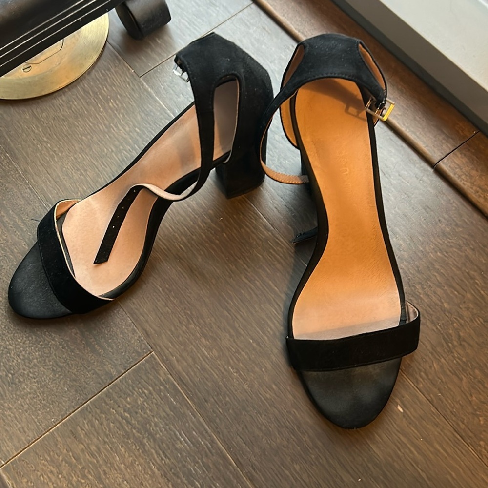 Black Strap Heels